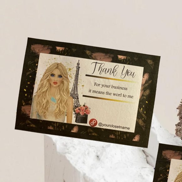 Small Business Thank You Card, Business Thank You Card ,Thanks For Your Purchase - Picture 3 of 12